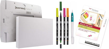 Tombow Watercoloring Canvas Set Floral Letters