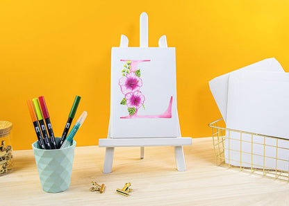 Tombow Watercoloring Canvas Set Floral Letters