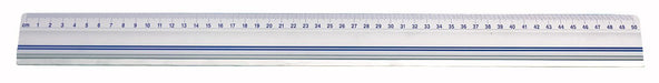 Wedo 50cm Aluminium Cutting Ruler - Silver