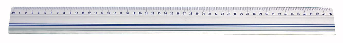 Wedo 50cm Aluminium Cutting Ruler - Silver