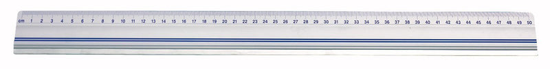 Wedo 50cm Aluminium Cutting Ruler - Silver