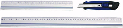 Wedo 50cm Aluminium Cutting Ruler - Silver