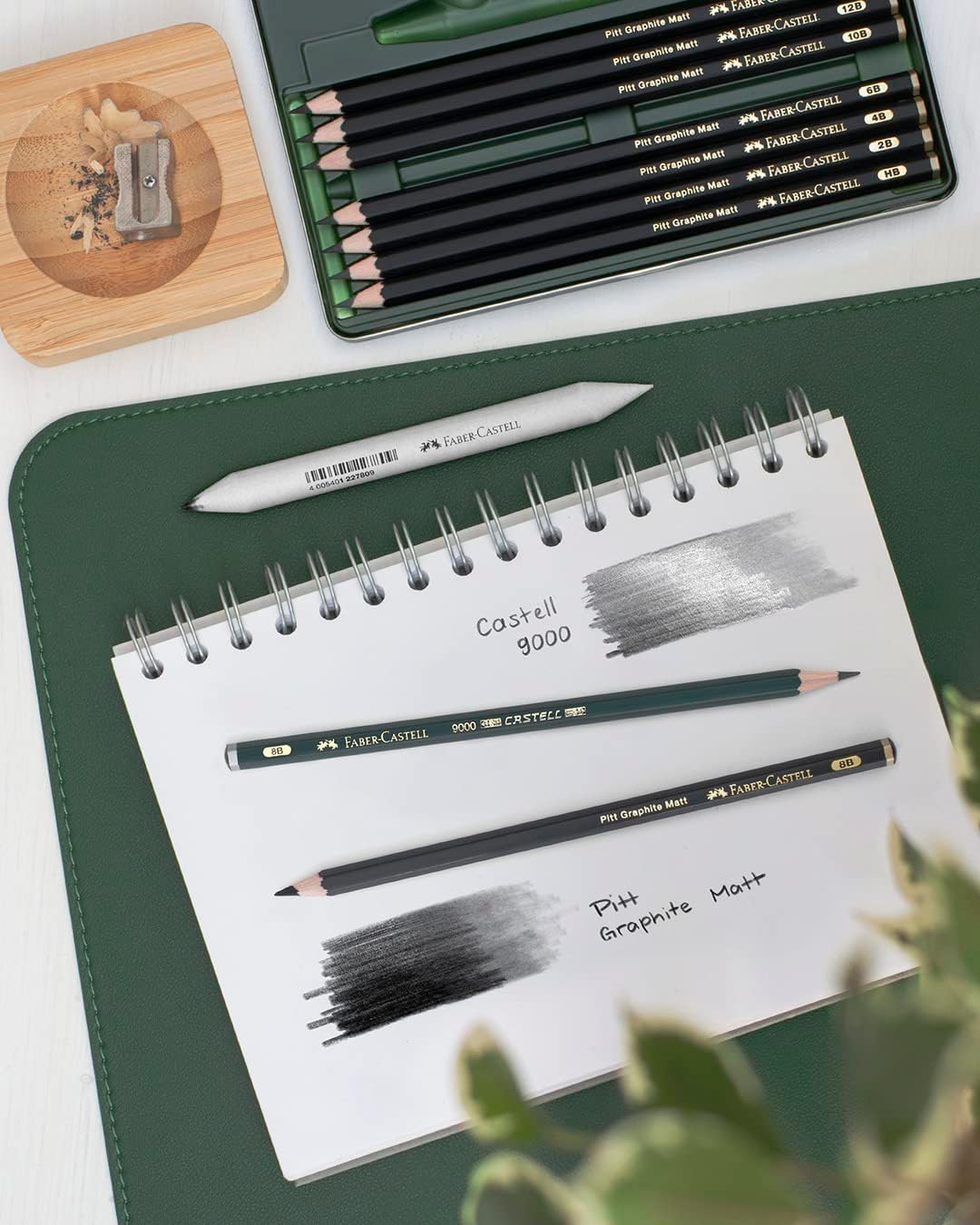 Faber-Castell Graphite Pencil Set Pitt Graphite Matt Tin of 11, FC115220