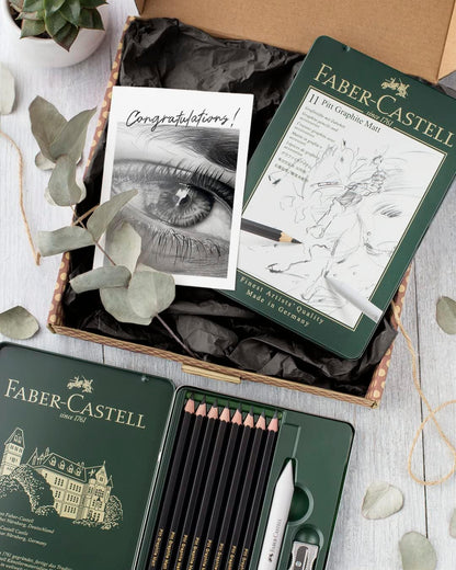 Faber-Castell Graphite Pencil Set Pitt Graphite Matt Tin of 11, FC115220