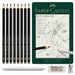 Faber-Castell Graphite Pencil Set Pitt Graphite Matt Tin of 11, FC115220