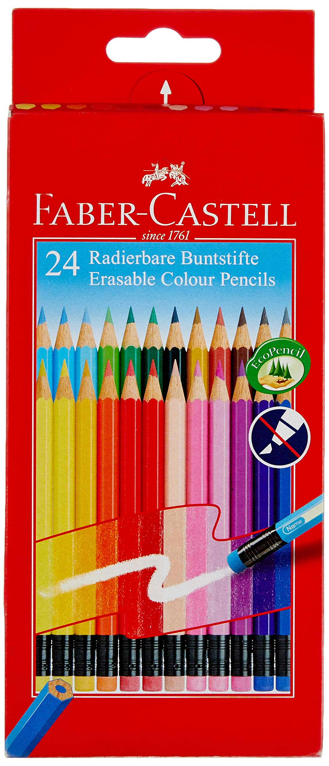 Faber-Castell Erasable Colour Pencils - Set of 24