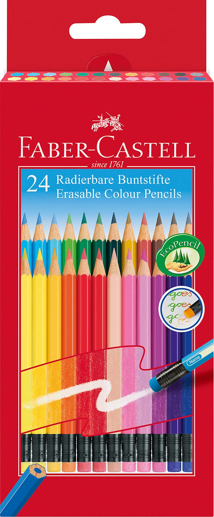 Faber-Castell Erasable Colour Pencils - Set of 24