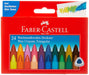 Faber-Castell Wax Crayons Pack of 12 or 24 in Case