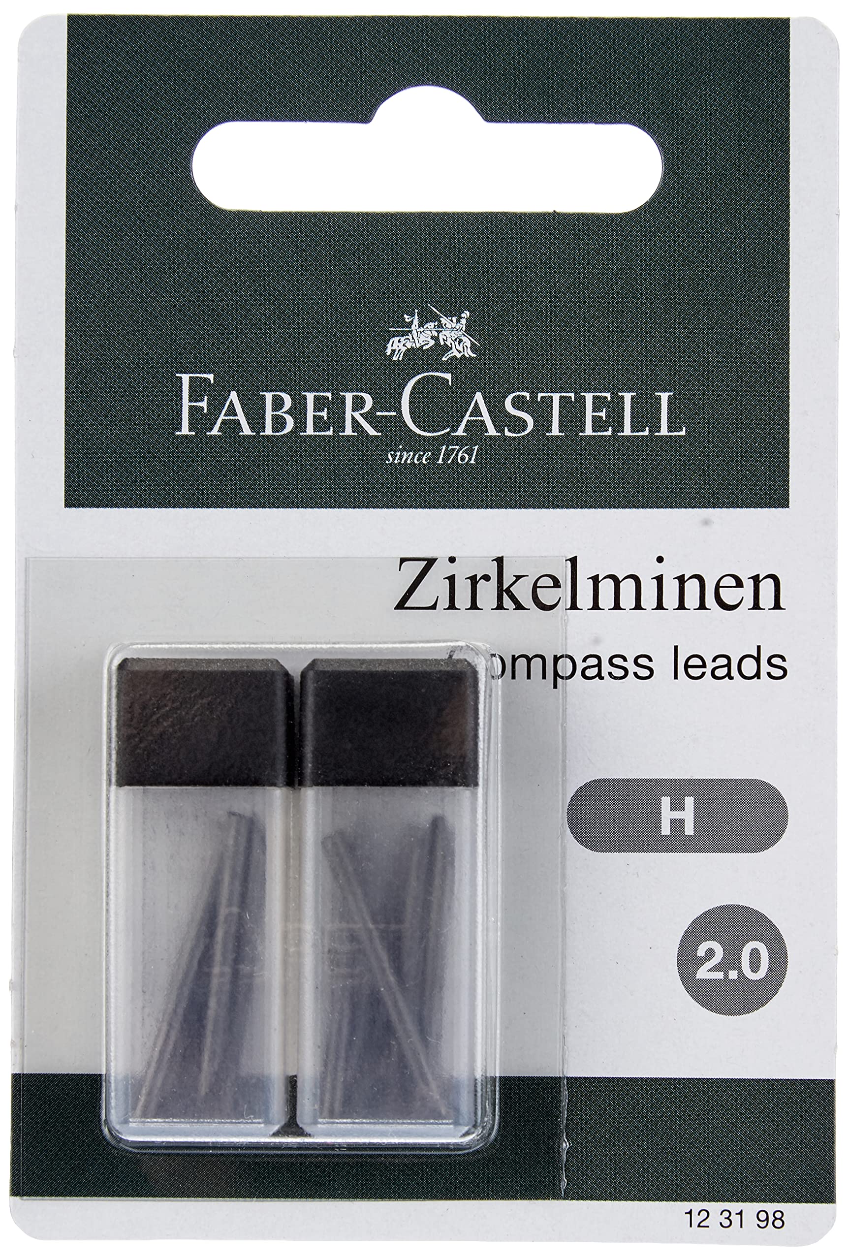 Faber Castell 2 mm 123198 Compass Lead (Pack of 12