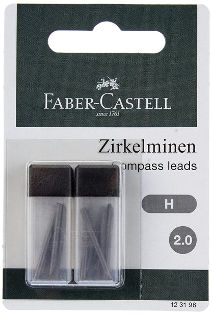 Faber Castell 2 mm 123198 Compass Lead (Pack of 12