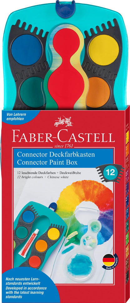 Faber-Castell Connector Paint Box - 12 Colours