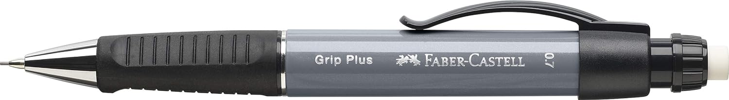 Faber-Castell 130789 - Druckbleistift Grip Plus, 0.7 mm, stone grey, 1 Stück