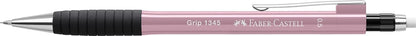 Faber-Castell Grip 134527 Mechanical Pencil 1345 Rose Shadows, Hardness Grade B, Lead Thickness 0.5 mm, with Integrated Eraser, Pack of 1, pink