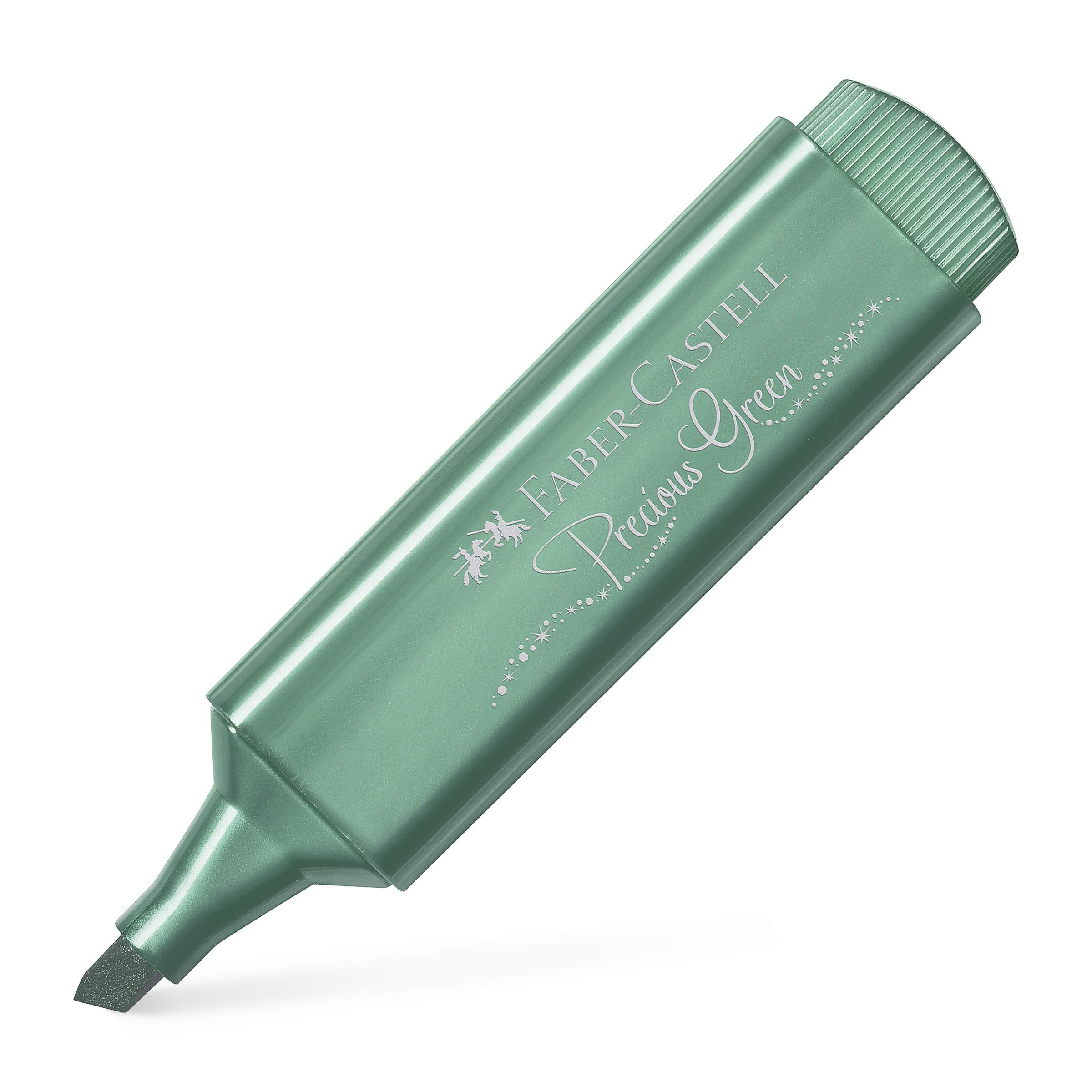 Faber-Castell 154639 - Textmarker TL 46, Metallic green, 1 Stück
