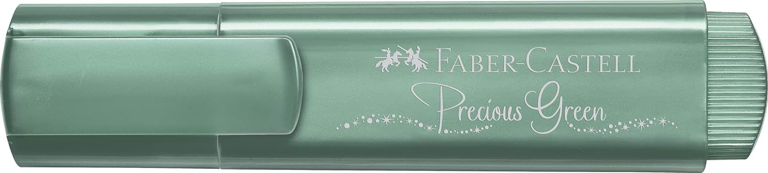 Faber-Castell 154639 - Textmarker TL 46, Metallic green, 1 Stück