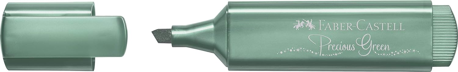 Faber-Castell 154639 - Textmarker TL 46, Metallic green, 1 Stück