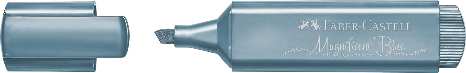 Faber-Castell 154647 - Textmarker TL 46, Metallic ice blue, 1 Stück