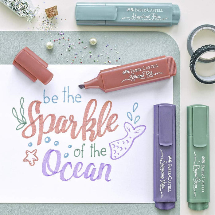 Faber-Castell 154647 - Textmarker TL 46, Metallic ice blue, 1 Stück