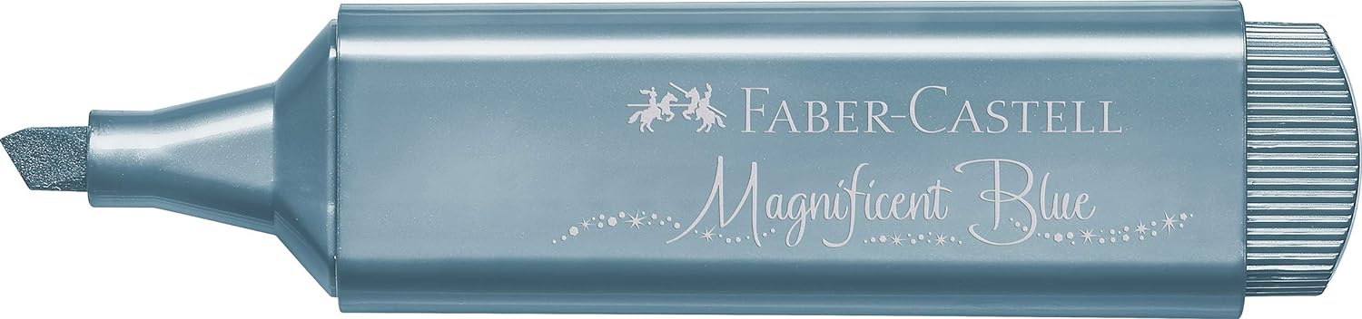 Faber-Castell 154647 - Textmarker TL 46, Metallic ice blue, 1 Stück