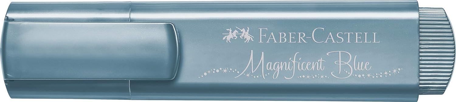 Faber-Castell 154647 - Textmarker TL 46, Metallic ice blue, 1 Stück