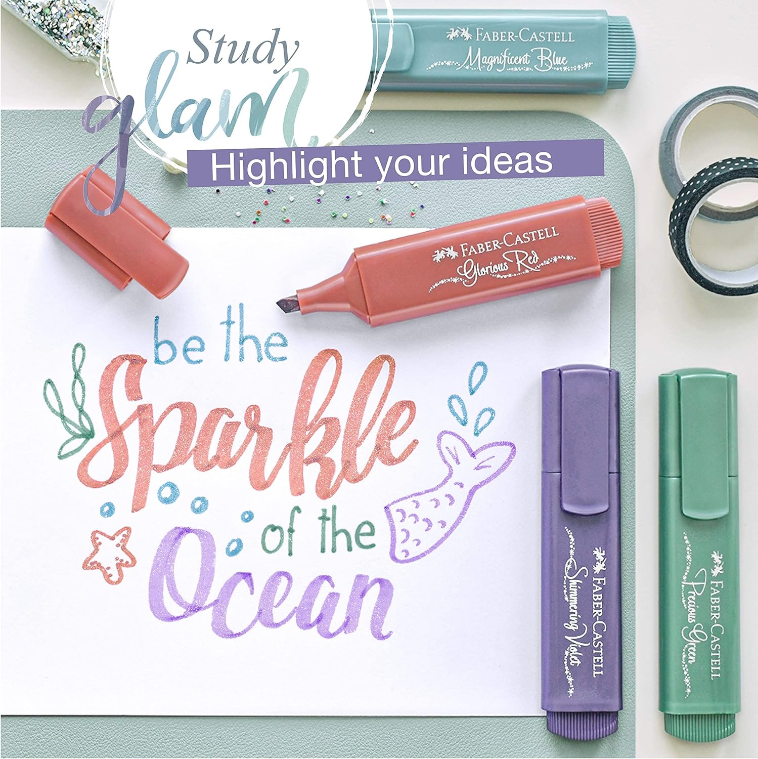 Faber-Castell 154673 – Highlighter TL 46, Metallic Copper, 1 Piece