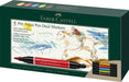 Faber-Castell PITT Artist Pen Dual Marker India Ink - Wallet of 5, 162005, Multi, 5er