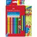 Faber-Castell Colour Grip Set of 12 + 2 Grip Colour Markers