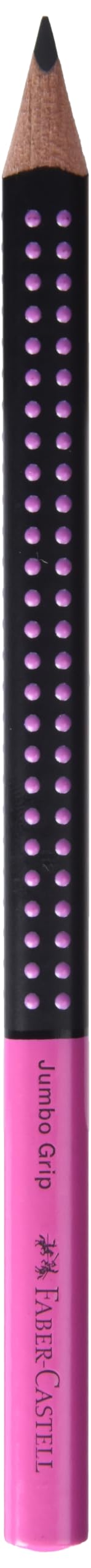 Faber-Castell Graphite Pencil, Jumbo Grip - Two Tone Black/Pink