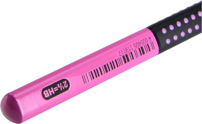 Faber-Castell Graphite Pencil, Jumbo Grip - Two Tone Black/Pink