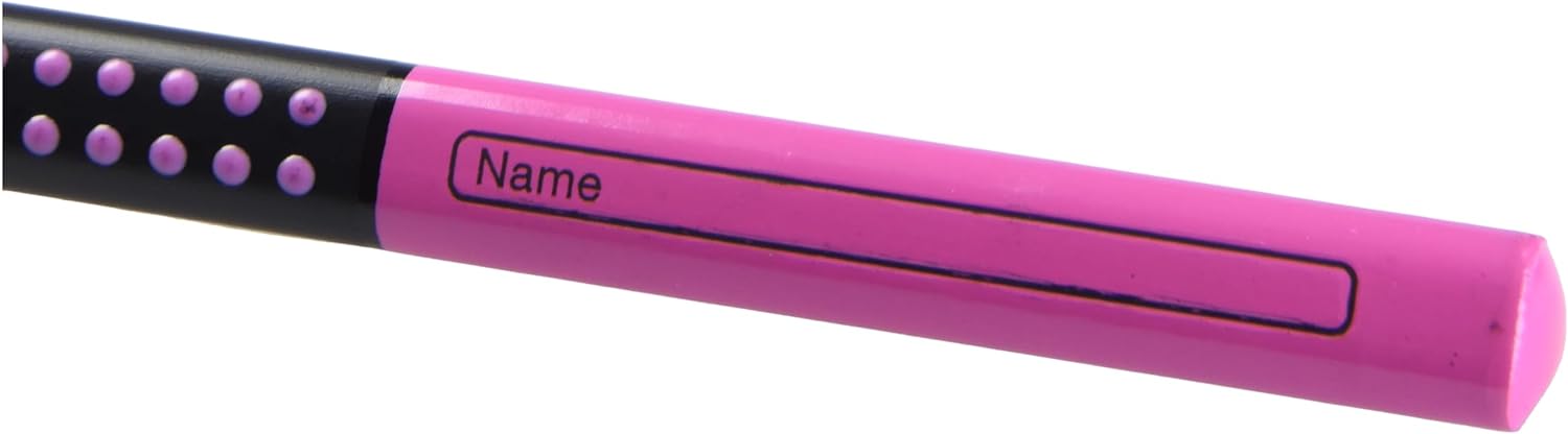 Faber-Castell Graphite Pencil, Jumbo Grip - Two Tone Black/Pink