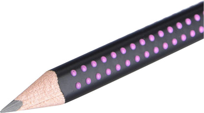 Faber-Castell Graphite Pencil, Jumbo Grip - Two Tone Black/Pink