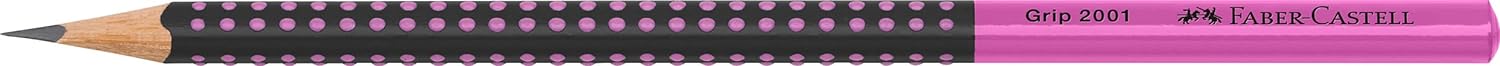 Faber-Castell Graphite Pencil, Grip 2001 - Two Tone Black/Pink