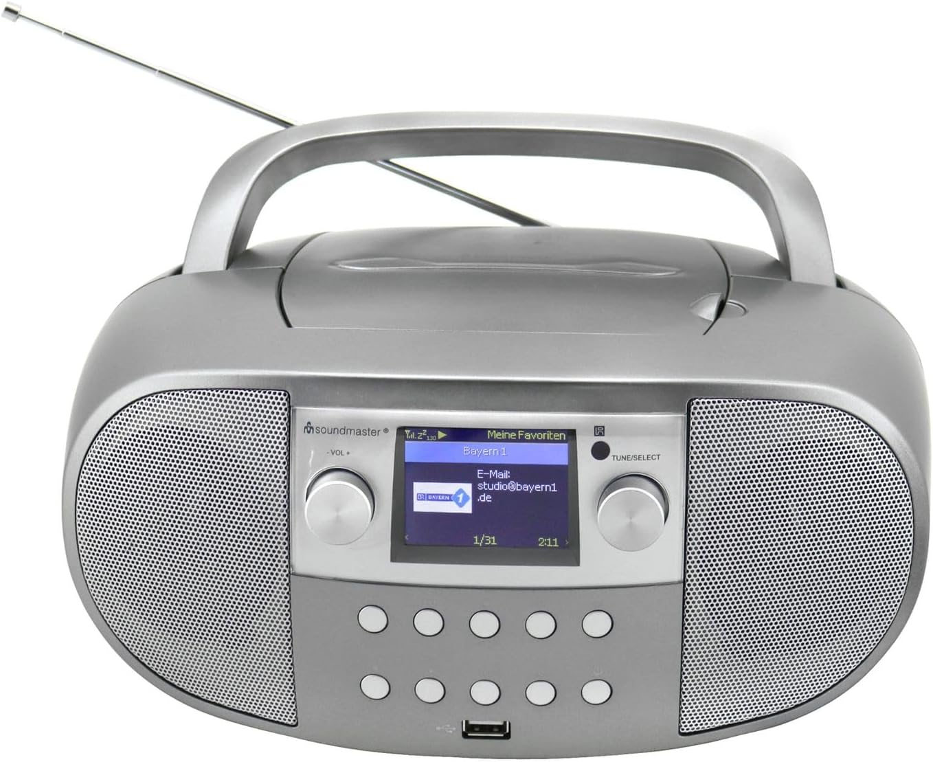 soundmaster SCD7600TI Tragbarer CD-Player