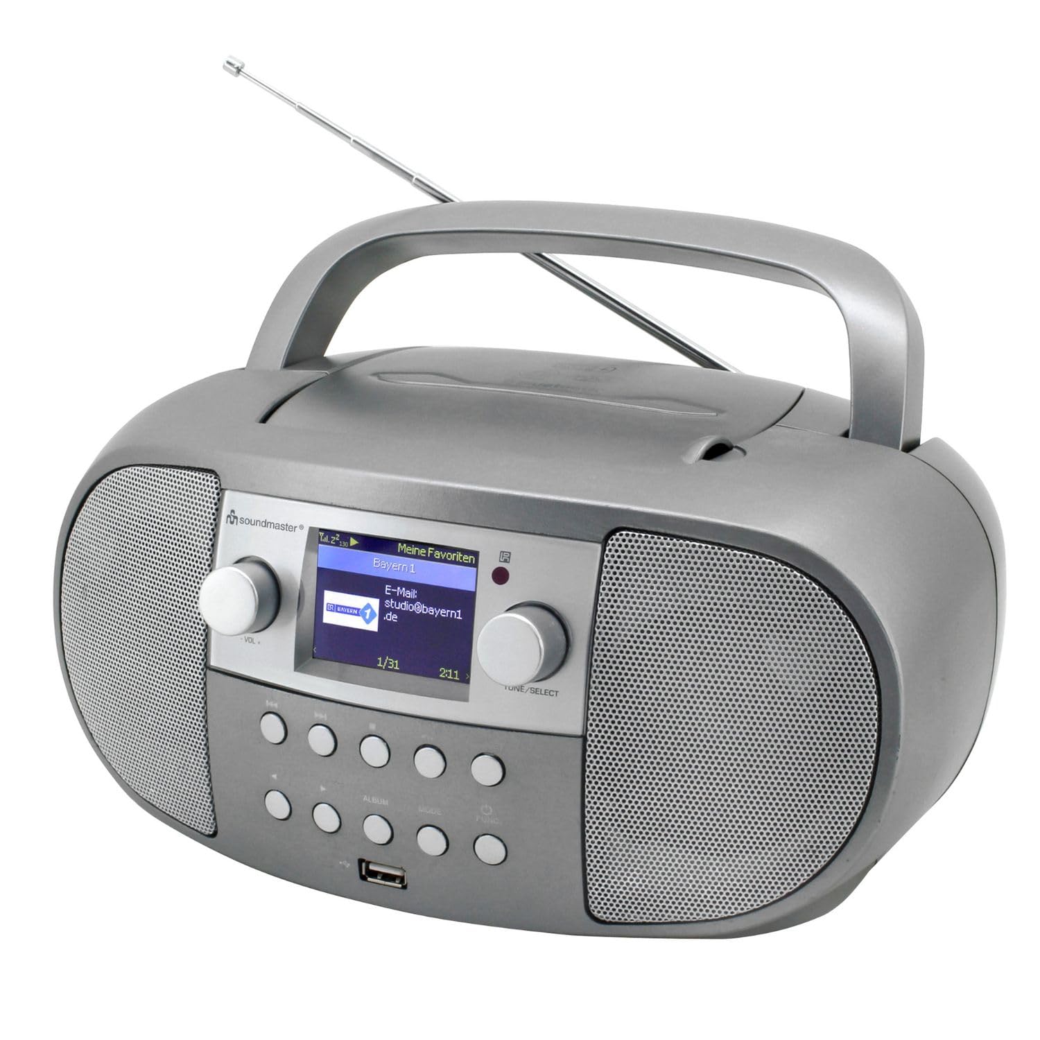 soundmaster SCD7600TI Tragbarer CD-Player