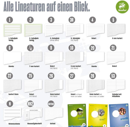 Staufen Edition Dürer Collegeblock - für Künstler, DIN A4, blanko, 50 Blatt, starkes 120g/m² Papier, 1 Stück