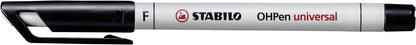 OHP Pen - STABILO OHP Pen Soluble - Fine - Wallet of 8 - Assorted Colours