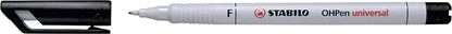 OHP Pen - STABILO OHP Pen Soluble - Fine - Wallet of 8 - Assorted Colours