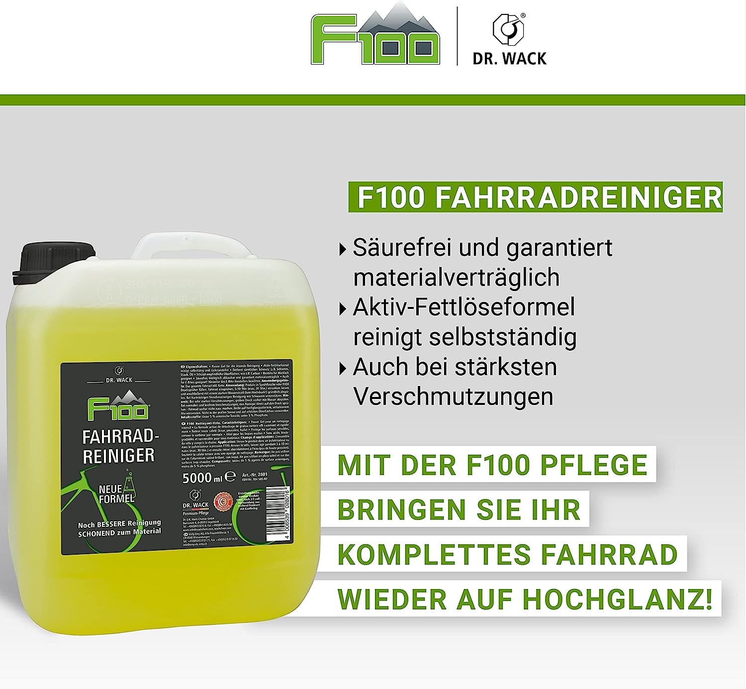 Dr. Wack 2801 F 100 Bicycle Cleaning Solution 5 litres
