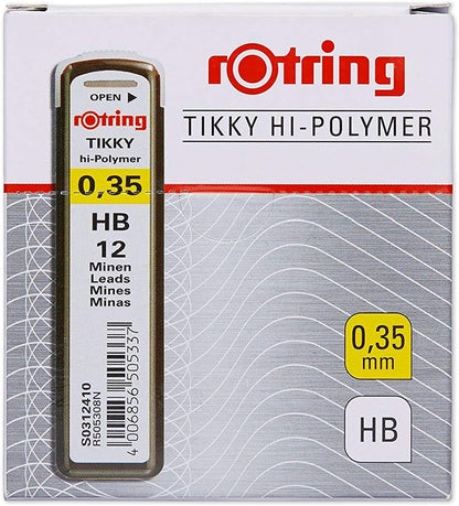 Rotring Refill 0.35 mm HB Leads for Mechanical Pencil