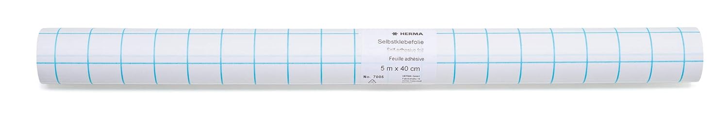 Herma – 7005 Adhesive Films, 1 roll 5 m x 40 cm, transparent, Glossy