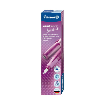 Pelikan Pelikano Stardust 819916 School Fountain Pen for Right-Handed Users (Medium Nib) 1 Item in Folding Box