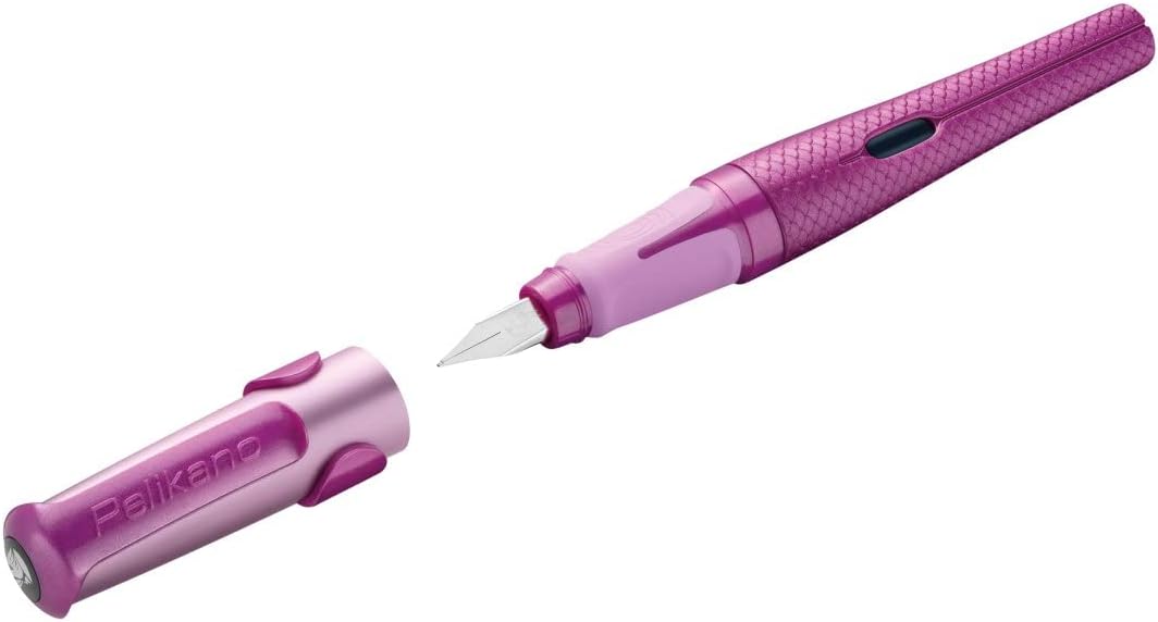 Pelikan Pelikano Stardust 819916 School Fountain Pen for Right-Handed Users (Medium Nib) 1 Item in Folding Box