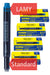 ONLINE double-sided pen ink cartridges, universal pen refills, compatible with all common fountain pens, even Lamy pens - Spare cartridges - 4-pack - Erasable, washable, colour royal