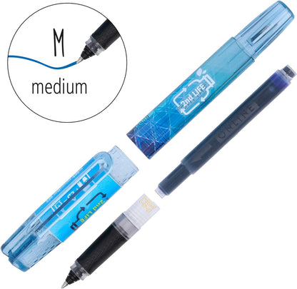 2nd LIFE ONLINE 54201/3D Ink Cartridge Rollerball Pen Recycled PET for a Clean Environment for Standard Ink Cartridges Including 1 Combination Cartridge