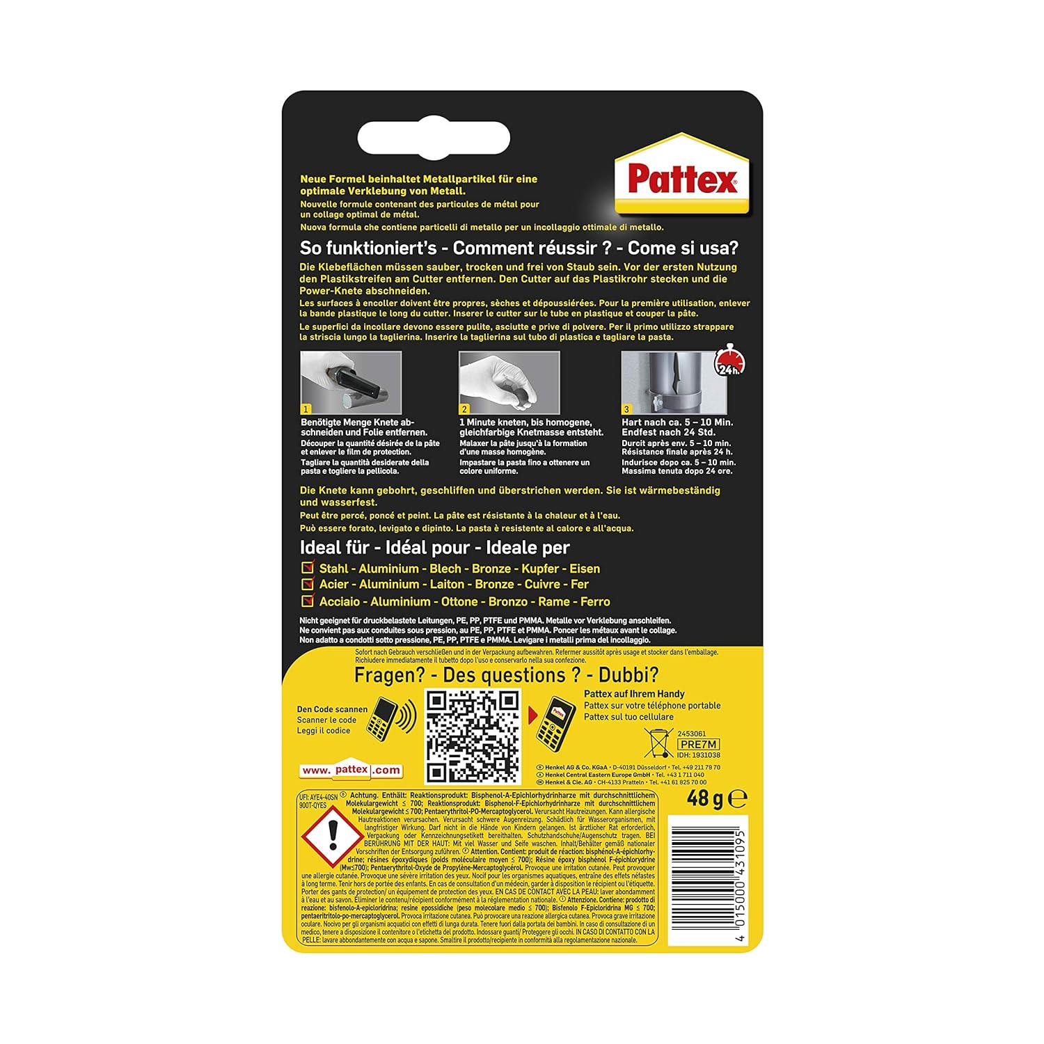 Pattex Repair Express Metall Reparaturknete 48,0 g