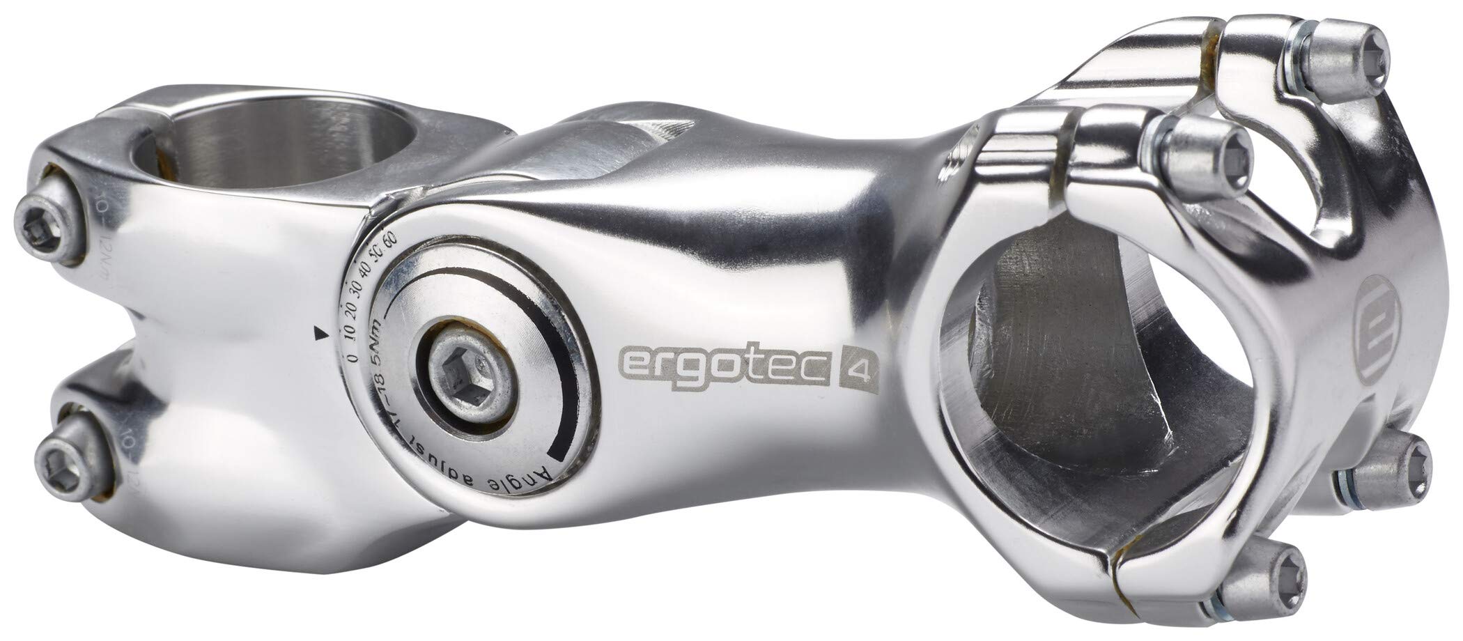 ergotec Octopus 2 AHEAD A-Head Vorbau // winkelverstellbar Silber L = 125 mm