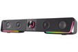 Speedlink Gravity RGB Stereo Soundbar - Speaker with Bluetooth Connection for Smartphone/Tablet - RGB Lighting - Headphone and Microphone Jack - Black