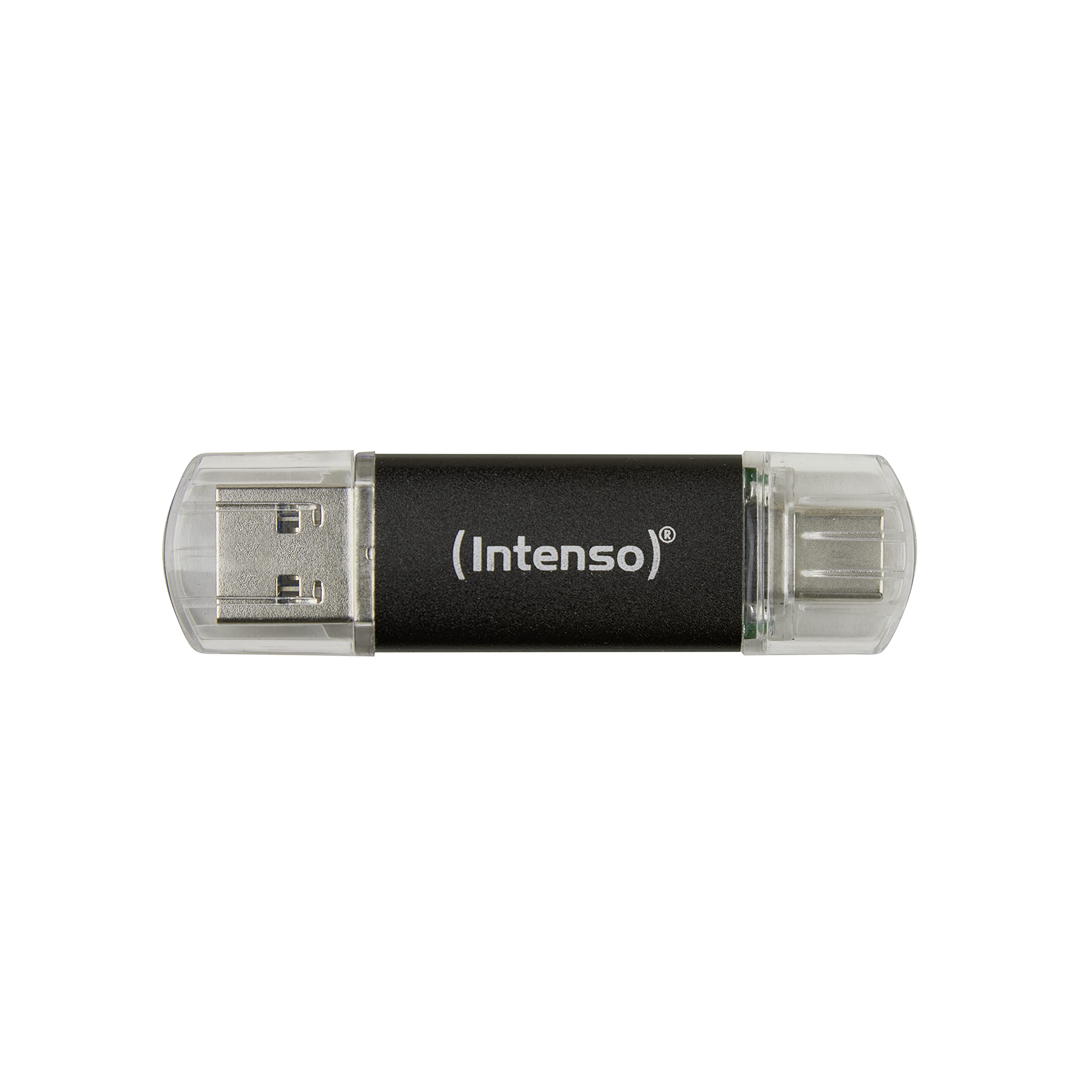 Intenso Twist Line 32 GB, Dual USB-Stick 3.2 Gen 1x1, USB-C und USB-A, 70MB/s, Anthrazit (Packung mit 3
