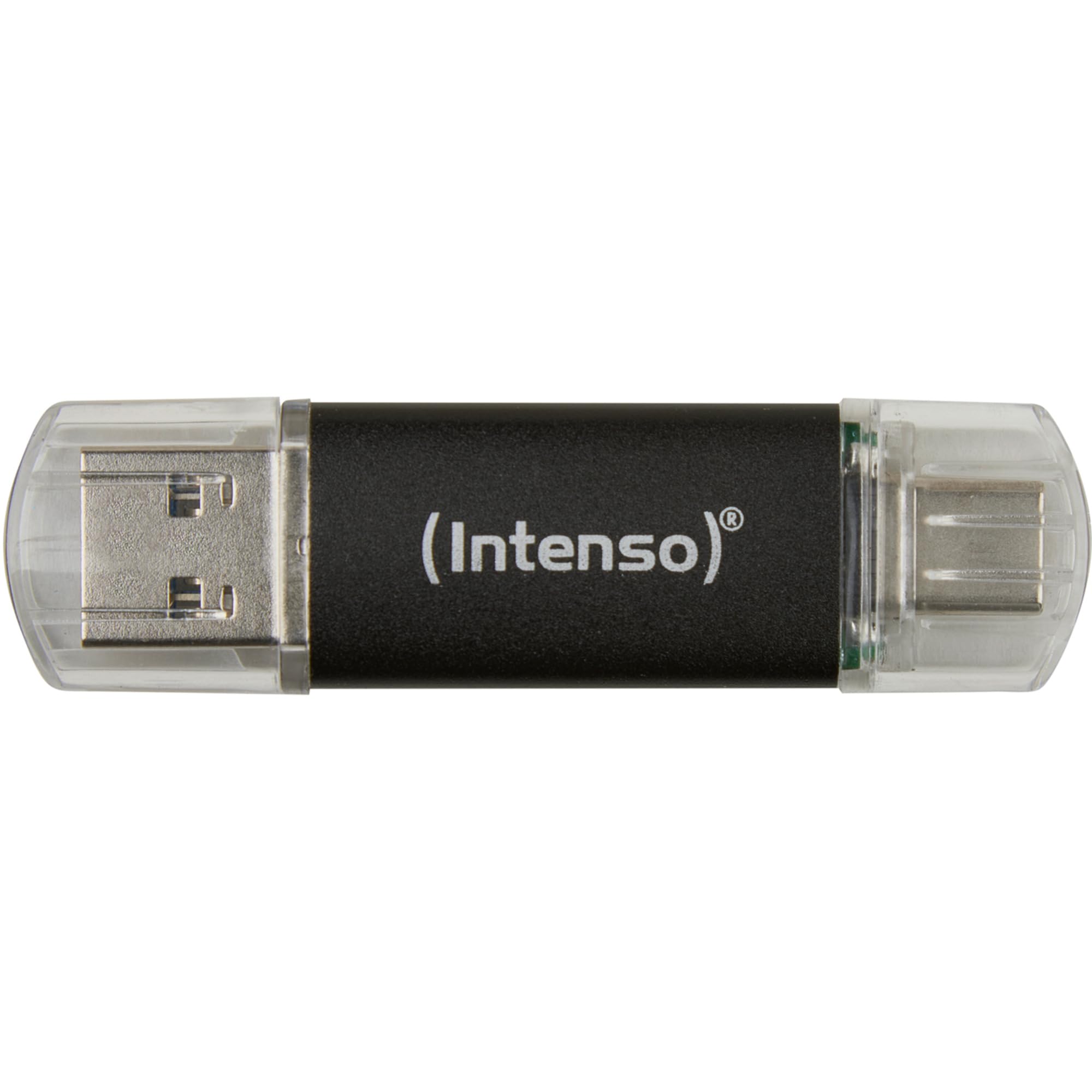 Intenso Twist Line 64 GB - Chiavetta USB Dual 3.2 Gen 1x1, USB-C e USB-A, 70 MB/s, antracite