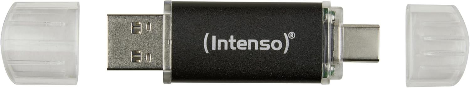 Intenso Twist Line 128 GB, Dual USB 3.2 Gen 1x1, USB-C and USB-A, 70 MB/s, Anthracite